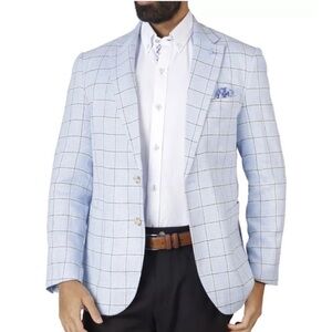 Tailorbyrd Men's Textured Windowpane Sportcoat 38R NWT